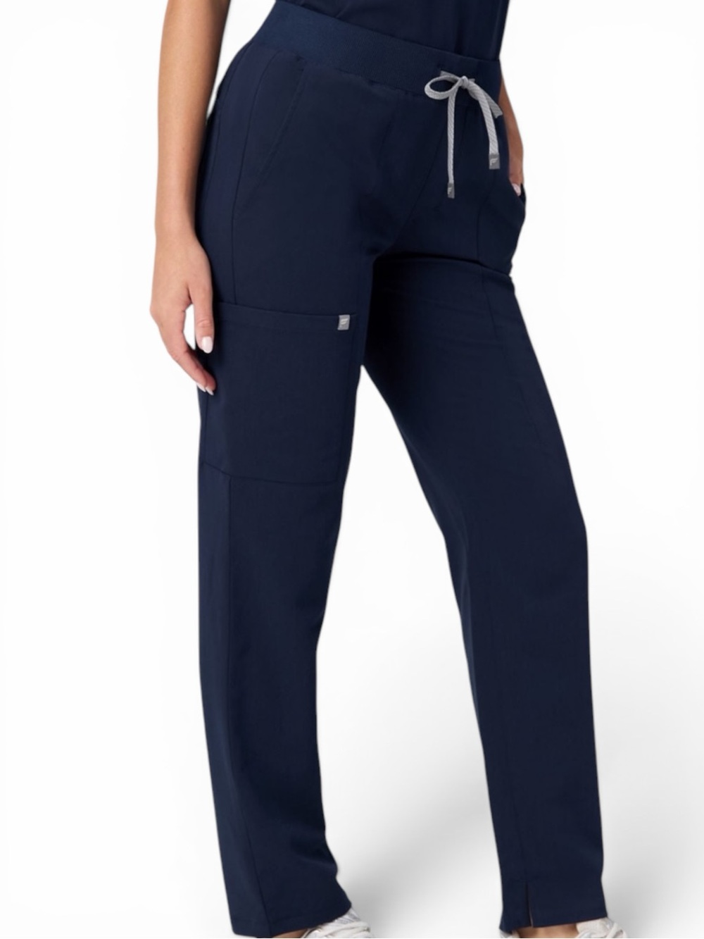 Fabletics Ion Scrub Pants Navy Straight Leg Women’s M Tall NWOT